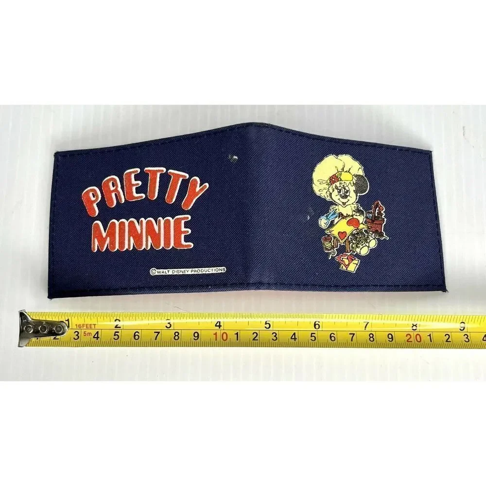 VINTAGE WALT DISNEY PRETTY MINNIE WALLET PARKS FLORAL GIRLS